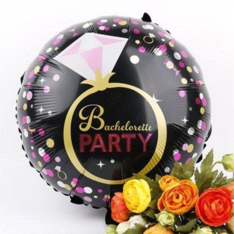 Кулька на дівич-вечір кругла Bachelorette Party (45 см) ТК-Б-28 фото