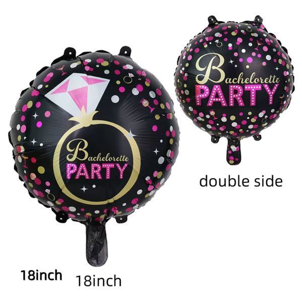 Кулька на дівич-вечір кругла Bachelorette Party (45 см) ТК-Б-28 фото