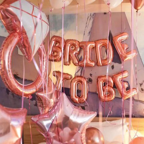 Кульки-літери Bride to be на дівич-вечір (40 см) ТК-ЛІТ-11 фото