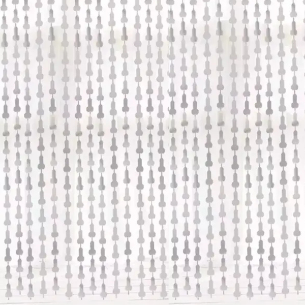 Шторка-дощик 18+ фольгована для фотозони Срібло 1*2 м FD-PENS-1 фото